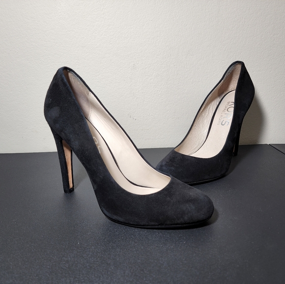 Michael Kors Black Suede Classic Pump Heels Women's Size 8M - Picture 9 of 11